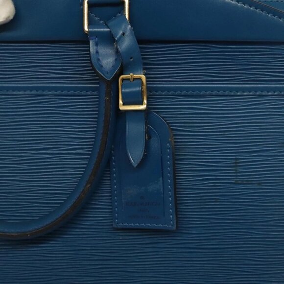 LOUIS VUITTON Epi Riviera Hand Bag Blue M48185 LV Auth 137894 - Picture 12 of 16